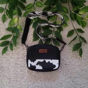 Wrangler Cow Print Crossbody Purse